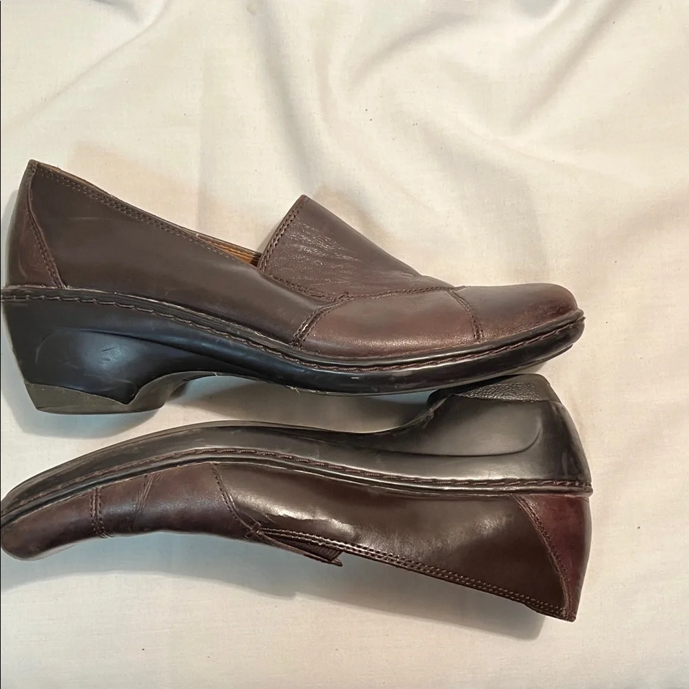 Croft & Barrow Brown Leather Slip-On Shoes